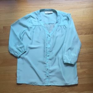 Francesca’s Button Front Blouse
